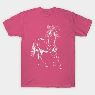 Horse Design- White T-Shirt